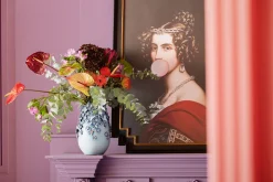 Clearance KARE Design Wazon Butterflies 23x36 cm jasnoniebieski - KARE