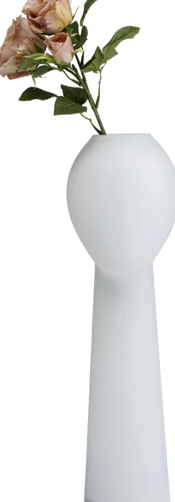 Discount KARE Design Wazon Cabeza 18x50 cm biały - KARE