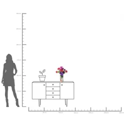 Best KARE Design Wazon Counterpart Ø10x32 cm kolorowy - KARE