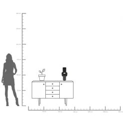 Discount KARE Design Wazon czarny stal emaliowana Ø19x42 cm - KARE