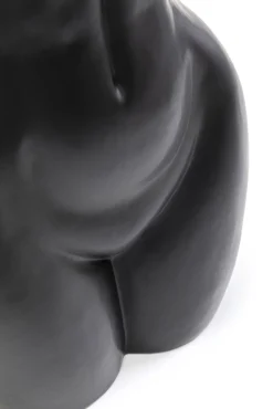 Fashion KARE Design Wazon czarny z motywem ludzkiego ciała 27x40 cm - KARE