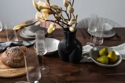 New KARE Design Wazon czarny z motywem ludzkiego ciała ceramiczny 16x22 cm - KARE