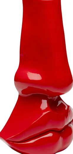 Outlet KARE Design Wazon dekoracyjny czerwony usta 25x38 cm - KARE