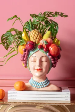 Sale KARE Design Wazon dekoracyjny Fruity 23x37 cm kolorowy - KARE