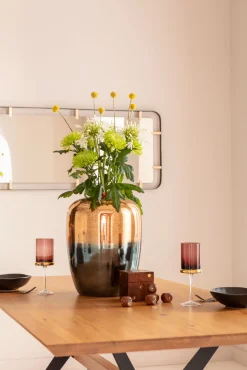 Online KARE Design Wazon dekoracyjny Lizy Shine Multi Ø30x41 cm turkusowo-brązowy - KARE