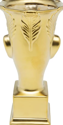 Best KARE Design Wazon dekoracyjny Rosto Ø15x31 cm złoty - KARE