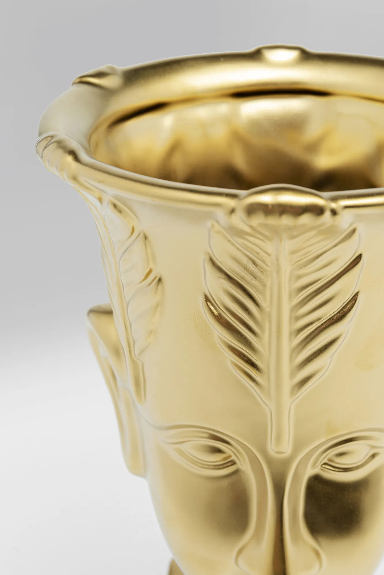 Best KARE Design Wazon dekoracyjny Rosto Ø15x31 cm złoty - KARE