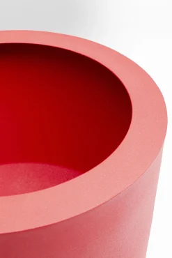 Fashion KARE Design Wazon dekoracyjny stalowy Ø26x25 cm czerwony - KARE