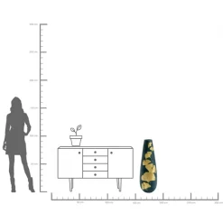 Online KARE Design Wazon Elegance Ginkgo Ø31x95 cm - KARE