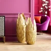Fashion KARE Design Wazon Feathers Ø35x91 cm złoty - KARE