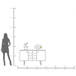 Discount KARE Design Wazon Gingo Elegance 45x32 cm biało-złoty - KARE