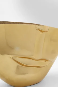 Discount KARE Design Wazon Half Face 46x29 cm aluminium złoty - KARE