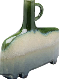 Clearance KARE Design Wazon kamionkowy z uchwytem 3-kolorowy 27x24 cm - KARE