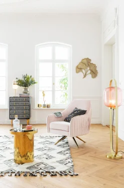 Clearance KARE Design Wazon LA Noble ∅20x19 cm transparentno-złoty - KARE