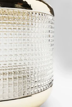 Clearance KARE Design Wazon LA Noble ∅20x19 cm transparentno-złoty - KARE