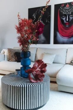 Fashion KARE Design Wazon Marvelous Duo Ø18x36 cm niebieski - KARE