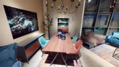 Fashion KARE Design Wazon Marvelous Duo Ø18x36 cm niebieski - KARE