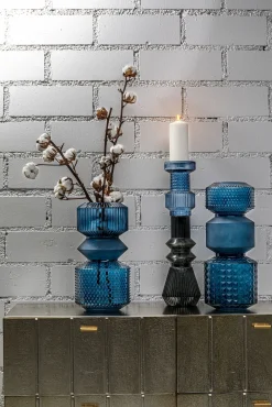 Discount KARE Design Wazon Marvelous Duo Ø18x42 cm niebieski - KARE