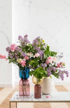 Hot KARE Design Wazon Marvelous Duo Ø17x40 cm fioletowo-niebieski - KARE