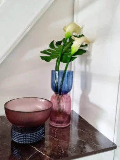 Hot KARE Design Wazon Marvelous Duo Ø17x40 cm fioletowo-niebieski - KARE