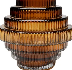 Outlet KARE Design Wazon mały w kolorze brązowym szklany Ø16x15 cm - KARE