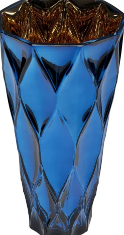 New KARE Design Wazon Rhomb 15x30 cm niebieski - KARE