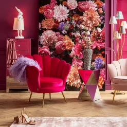 Best KARE Design Wazon Rose Multi 18x37 cm srebrny - KARE