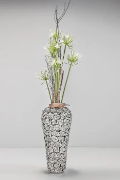 Best KARE Design Wazon Rose Multi 22x45 cm srebrny - KARE