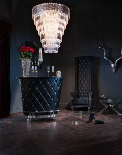 Best KARE Design Wazon Rose Multi 22x45 cm srebrny - KARE