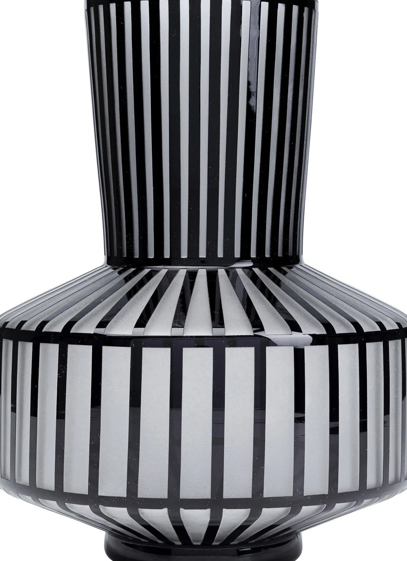 New KARE Design Wazon Roulette ∅25x31 cm biało-czarny - KARE