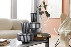 New KARE Design Wazon Roulette ∅25x31 cm biało-czarny - KARE