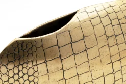 Best KARE Design Wazon stalowy złoty do salonu 27x12 cm - KARE