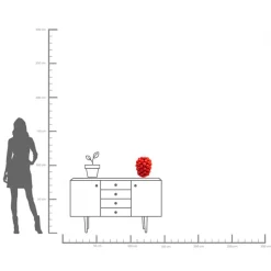 Clearance KARE Design Wazon Strawberries czerwony 30cm - KARE