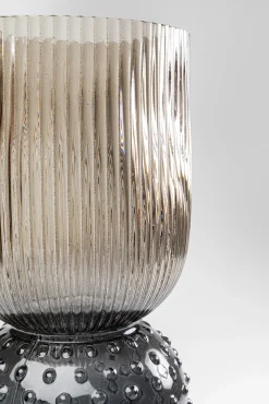 Best KARE Design Wazon szklany brązowo-szary Ø13x38 cm - KARE