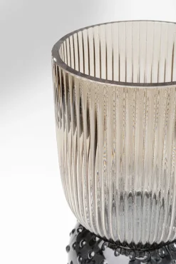 Best KARE Design Wazon szklany brązowo-szary Ø13x38 cm - KARE