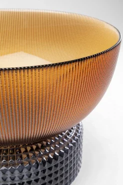 Sale KARE Design Wazon szklany bursztynowo-szary Ø28x22 cm - KARE