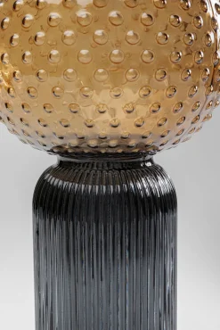 Online KARE Design Wazon szklany bursztynowo-szary Ø15x31 cm - KARE