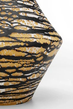 Best KARE Design Wazon szklany bursztynowo-czarny do salonu 27 cm - KARE