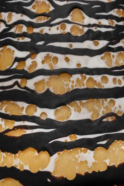 Best KARE Design Wazon szklany bursztynowo-czarny do salonu 27 cm - KARE