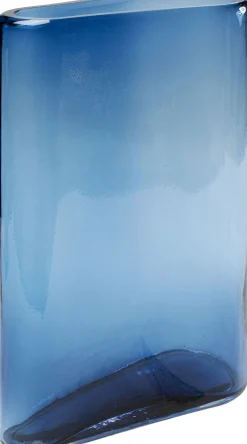 Sale KARE Design Wazon szklany niebieski nowoczesny 25x40 cm - KARE