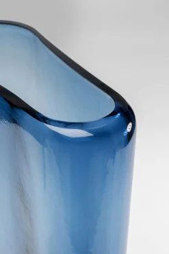 Sale KARE Design Wazon szklany niebieski nowoczesny 25x40 cm - KARE