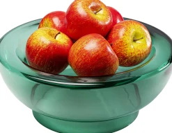 Outlet KARE Design Wazon szklany w kolorze zielonym okrągły Ø32x13 cm - KARE