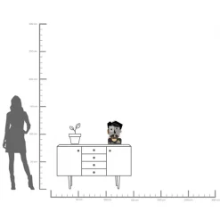 Sale KARE Design Wazon twarz abstrakcyjna 25x43 cm dolomit - KARE