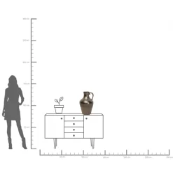 Best KARE Design Wazon Uria Ø35x55 cm aluminium niklowane - KARE