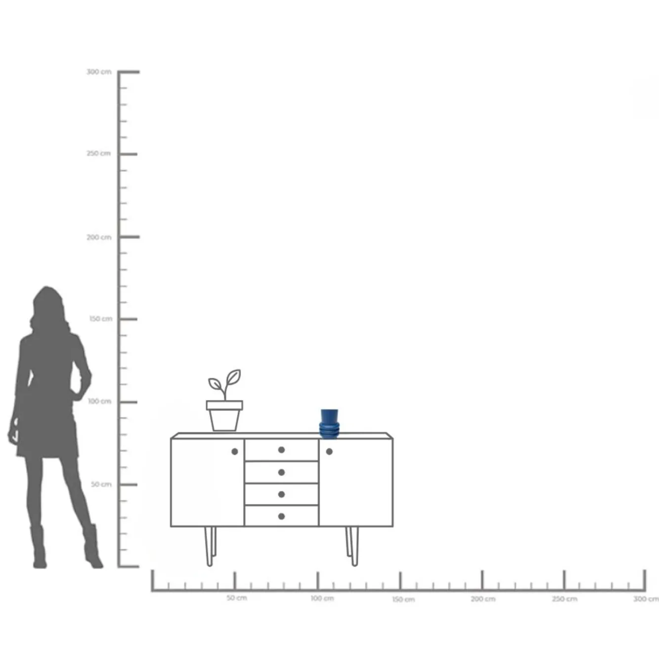 Sale KARE Design Wazon w kolorze ciemnoniebieskim szkło z recyklingu Ø10x17 cm - KARE