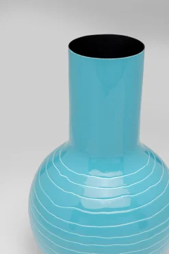 Best KARE Design Wazon w kolorze niebieskim stal emaliowana Ø19x31 cm - KARE