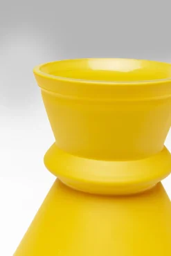 Hot KARE Design Wazon w kolorze żółtym szkło z recyklingu Ø16x30 cm - KARE