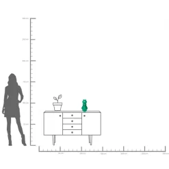 Online KARE Design Wazon w kolorze zielonym szkło z recyklingu Ø16x30 cm - KARE