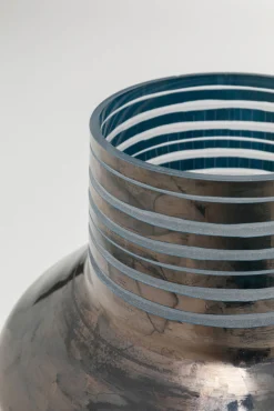 Best KARE Design Wazon w paski ręcznie dmuchane szkło Ø25x25 cm - KARE