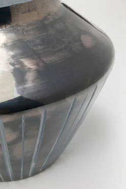 Best KARE Design Wazon w paski ręcznie dmuchane szkło Ø25x25 cm - KARE